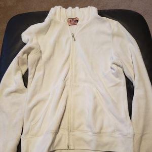 Terry cloth zip hoodie